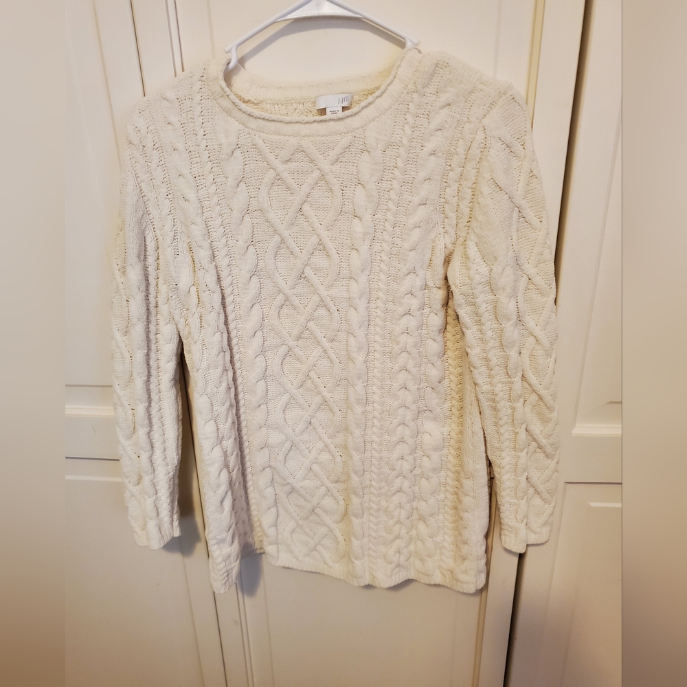 J Jill Chenille Cable Knit Sweater, XSP